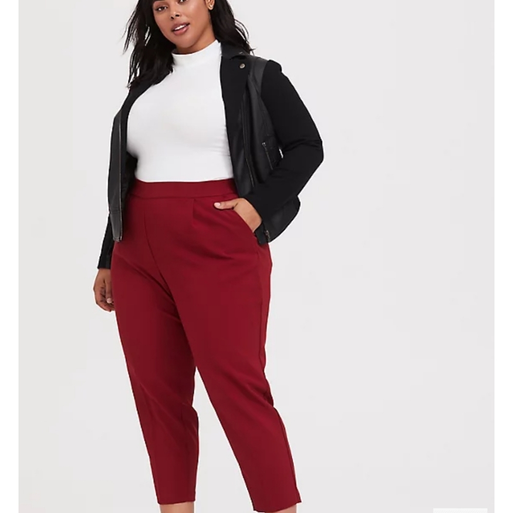 Red Torrid cigarette pants